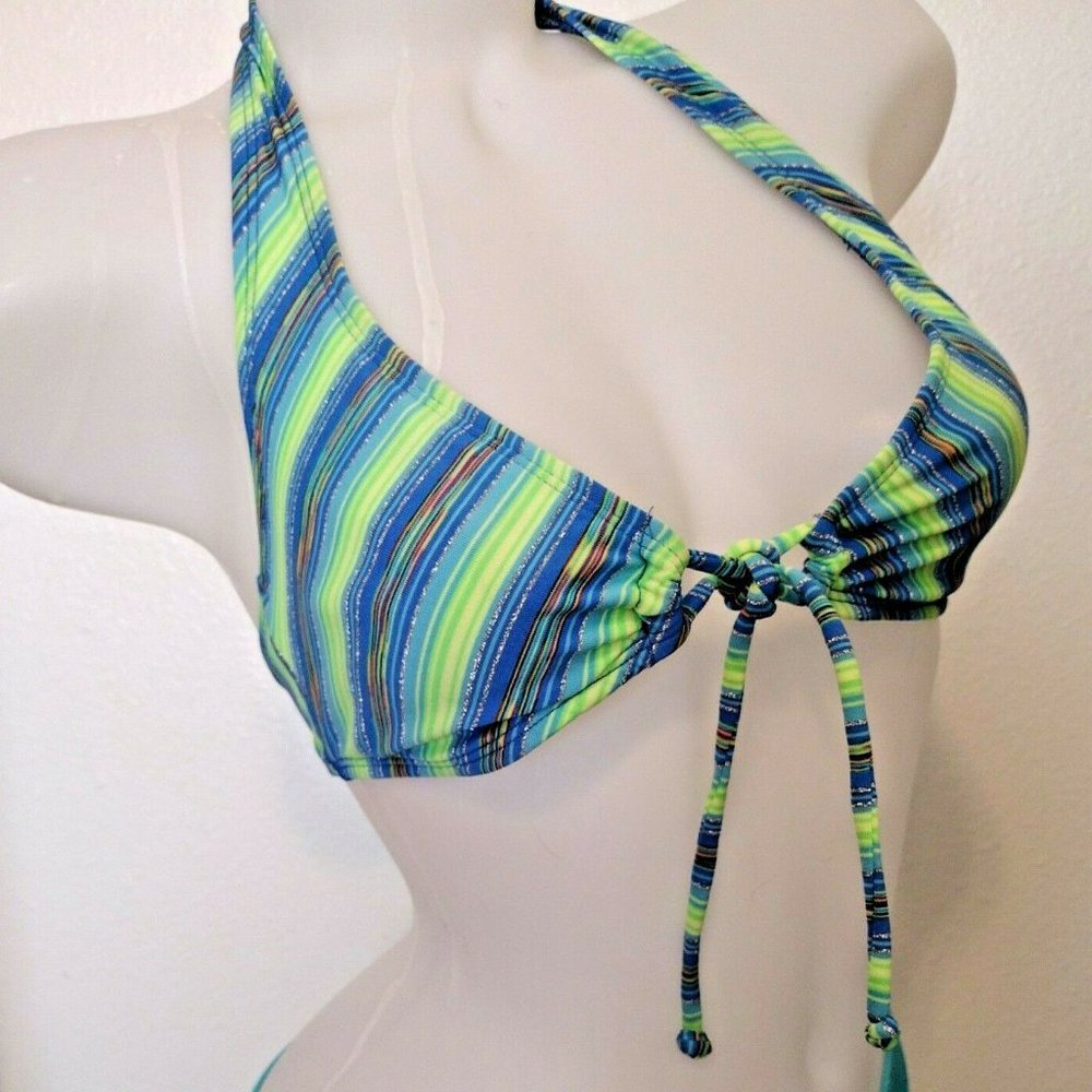 Native Girl Size SMALL Top Only Bl/Yellow Sparkly